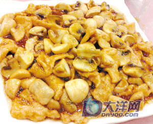 虾油肉柳煮蘑菇